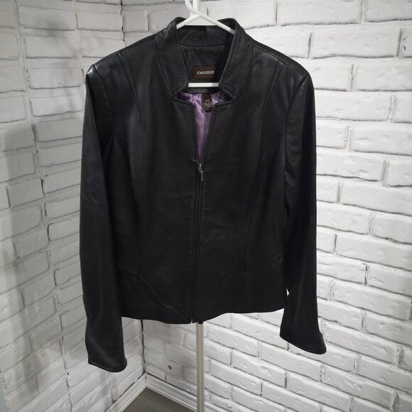 Danier Leather Ladies Black Fully Lined Jacket - Picture 1 of 13